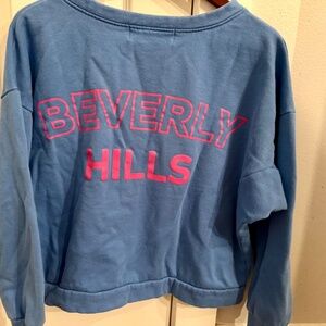 Vintage Havana Beverly Hills Graphic Cropped Sweatshirt